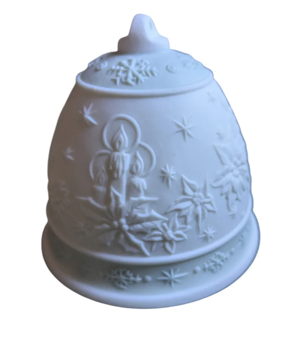 Lladro 1992 Annual Porcelain Christmas Bell Ornament